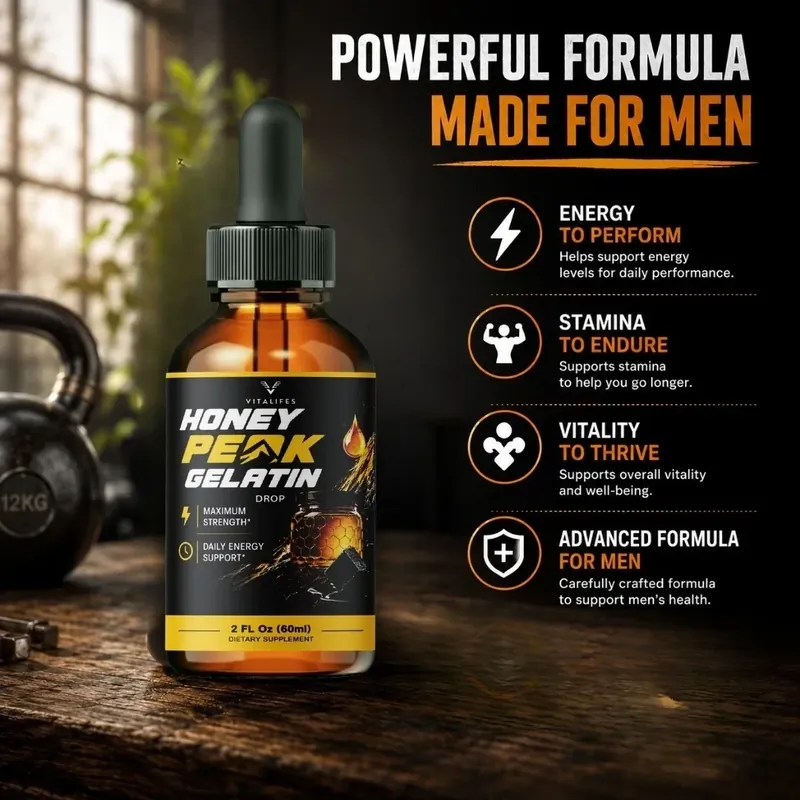 Honey Peak Gelatin listing graphic for men