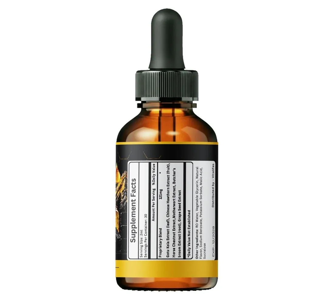 Honey Peak Gelatin Supplement Facts side of the bottle